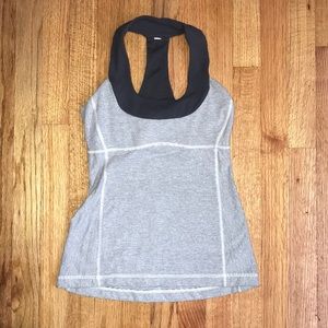 LuluLemon Gray Scoop Neck Tank